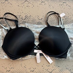 Victoria Secret Black/rhinestone strap Bombshell Women's Bra